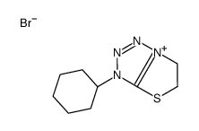 3-cyclohexyl-5,6-dihydro-[1,3]thiazolo[2,3-e]tetrazol-7-ium,bromide结构式