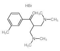 1-Propanone,3-(dimethylamino)-2-[(dimethylamino)methyl]-1-(3-methylphenyl)-, hydrobromide(1:2) structure