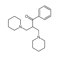 1-phenyl-3-piperidin-1-yl-2-(piperidin-1-ylmethyl)propan-1-one Structure