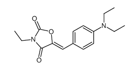 5-[[4-(diethylamino)phenyl]methylidene]-3-ethyl-1,3-oxazolidine-2,4-dione Structure