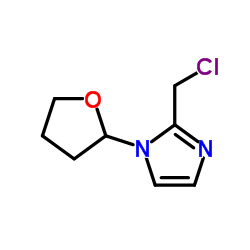 2-(Chloromethyl)-1-(tetrahydro-2-furanyl)-1H-imidazole结构式