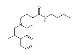 4-Piperidinecarboxamide, N-butyl-1-(2-phenylpropyl)结构式