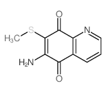 5,8-Quinolinedione,6-amino-7-(methylthio)- structure