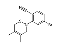 4-bromo-2-(4,5-dimethyl-3,6-dihydrothiazin-2-yl)benzonitrile Structure