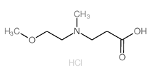 3-[(2-甲氧基乙基)(甲基)氨基]丙酸盐酸盐结构式
