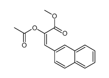 methyl 2-acetyloxy-3-naphthalen-2-ylprop-2-enoate结构式