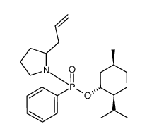 menthyl phenyl(2-allylpyrrolidin-1-yl)phosphonate结构式