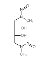 N-[2,3-dihydroxy-4-(methyl-nitroso-amino)butyl]-N-methyl-nitrous amide Structure