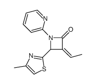 3-ethylidene-4-(4-methyl-1,3-thiazol-2-yl)-1-pyridin-2-ylazetidin-2-one结构式