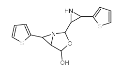 6-(2-Thienyl)-2-[3-(2-thienyl)-2-aziridinyl]-3-oxa-1-azabicyclo[3.1.0] Structure