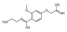 N-(2-aminoethyl)-4-(2-amino-2-oxoethoxy)-2-methoxybenzamide结构式