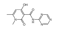 N-(1,3,5-triazin-2-yl)-1,6-dimethyl-4-hydroxy-2-oxo-1,2-dihydropyridine-3-carboxamide Structure