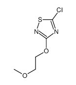 5-chloro-3-(2-methoxyethoxy)-1,2,4-thiadiazole结构式