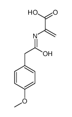 2-[[2-(4-methoxyphenyl)acetyl]amino]prop-2-enoic acid Structure