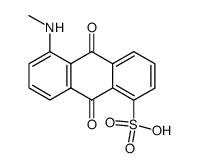 5-methylamino-9,10-dioxo-9,10-dihydro-anthracene-1-sulfonic acid Structure