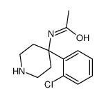 N-[4-(2-chlorophenyl)piperidin-4-yl]acetamide Structure