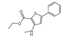 ethyl 3-(methylamino)-5-phenylthiophene-2-carboxylate Structure
