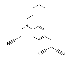 2-[[4-[2-cyanoethyl(pentyl)amino]phenyl]methylidene]propanedinitrile结构式