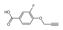 4-(2-propynyloxy)-3-fluorobenzoic acid结构式