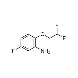 2-(2,2-Difluoroethoxy)-5-fluoroaniline Structure