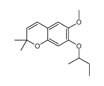 7-butan-2-yloxy-6-methoxy-2,2-dimethylchromene结构式