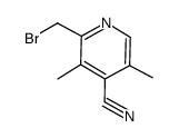 2-bromomethyl-4-cyano-3,5-dimethylpyridine结构式