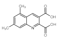 5,7-二甲基喹啉-2,3-二羧酸结构式