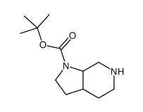 顺式-八氢-1H-吡咯并[2,3-c]吡啶-1-羧酸叔丁酯结构式
