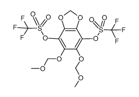 5,6-bis(methoxymethoxy)benzo[1,3]dioxole-4,7-diyl bis(trifluoromethanesulfonate) Structure