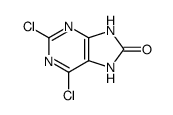 2,6-dichloro-7,9-dihydro-purin-8-one结构式