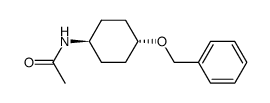 N-(trans-4-benzyloxycyclohexyl)acetamide Structure