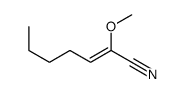 2-methoxyhept-2-enenitrile结构式