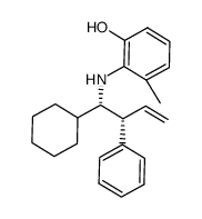 (S,R)-2-(1-cyclohexyl-2-phenyl-but-3-enylamino)-3-methylphenol Structure