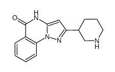 2-piperidin-3-yl-4H-pyrazolo[1,5-a]quinazolin-5-one结构式