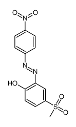 2-(4'-nitrophenylazo-)-4-methylsulfonyl-phenol结构式