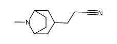 3-(3α-Tropanyl)-propionitril结构式