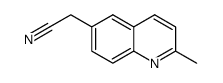 2-(2-methylquinolin-6-yl)acetonitrile Structure