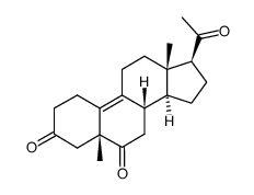 5β-methylestr-19-norpregn-9-en-3,6,20-trione Structure