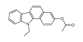 8-acetoxy-11-ethyl-11H-benzocarbazole结构式