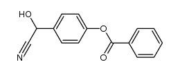 4-(benzoyloxy)benzaldehyde cyanohydrin Structure