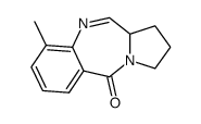 1,2,3,11a-tetrahydro-9-methyl-5H-pyrrolo<2,1-c><1,4>benzodiazepin-5-one Structure