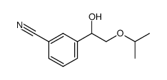3-(1-hydroxy-2-isopropoxyethyl)benzonitrile Structure
