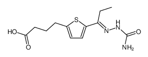 4-[5-(1-semicarbazono-propyl)-[2]thienyl]-butyric acid Structure