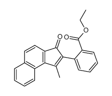 3-Methyl-2-(2-aethoxycarbonyl-phenyl)-6,7-benzo-indenon-(1) Structure