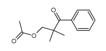 3-acetoxy-2,2-dimethyl-1-phenyl-propan-1-one结构式