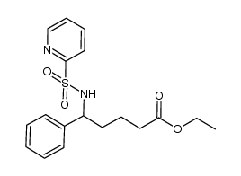 ethyl 5-phenyl-5-N-(2-pyridylsulfonylamino)pentanoate Structure