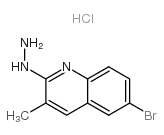 6-Bromo-2-hydrazino-3-methylquinoline hydrochloride structure