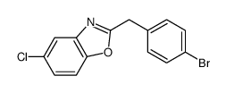 2-[(4-bromophenyl)methyl]-5-chloro-1,3-benzoxazole Structure