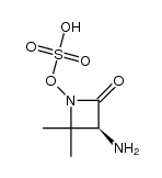 (S)-3-Amino-2,2-dimethyl-4-oxoazetidin-1-yl hydrogen sulfate structure