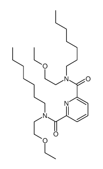 2-N,6-N-bis(2-ethoxyethyl)-2-N,6-N-diheptylpyridine-2,6-dicarboxamide结构式